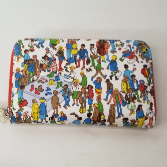Loungefly Where’s Waldo All-Over Print Zip Around Wallet NWT - Picture 2 of 5